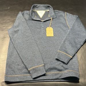 Weatherproof Heritage Brand Navy Quarter-Button Up